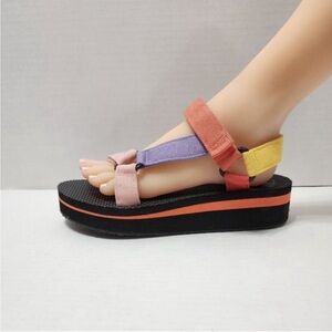 Time & Tru Colorful Women's Platform Sandals